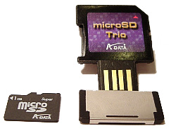 A-data microSD trio 1GB