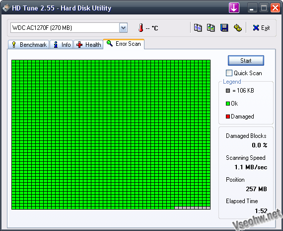 Crash test HDD Western Digital Caviar 1270